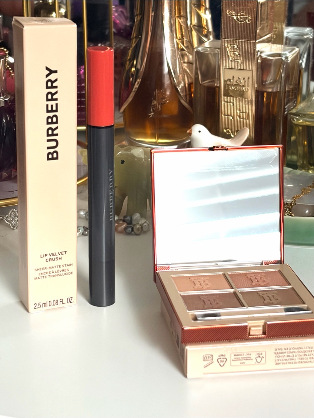 Burberry Lip Velvet Crush Sheer-Matte Stain in Coral